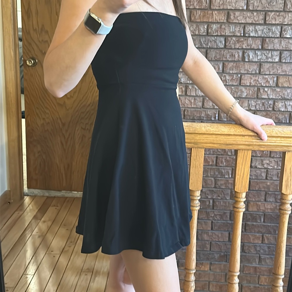 Black Express strapless dress